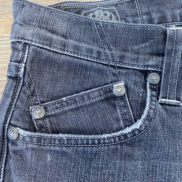 Rock & Republic Taylor Bootcut Jeans Size 34 Skull details faded black - Picture 11 of 16